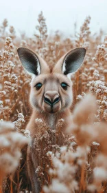 Curious Kangaroo in a Serene Setting