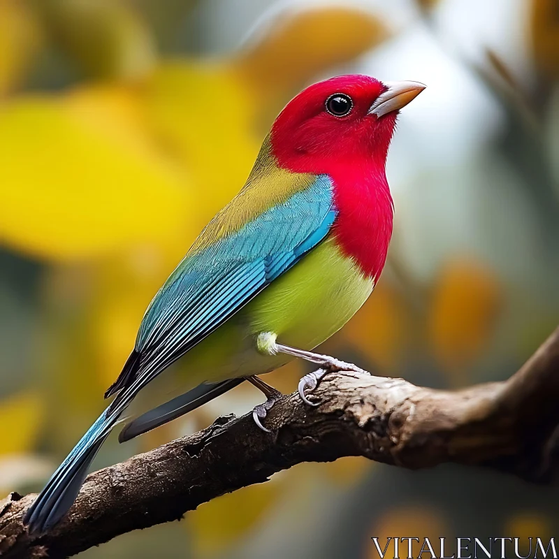 AI ART Colorful Bird Portrait