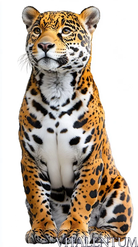 Wildlife Portrait of a Jaguar AI Image