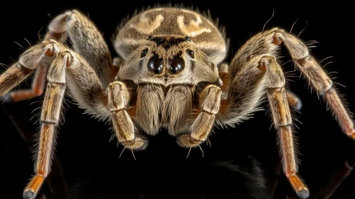 Closeup Spider Photography on Black Background