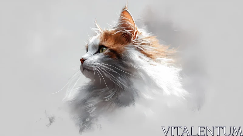 Whimsical Feline Art AI Image