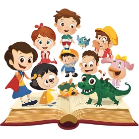 Cartoon Characters from Story Book