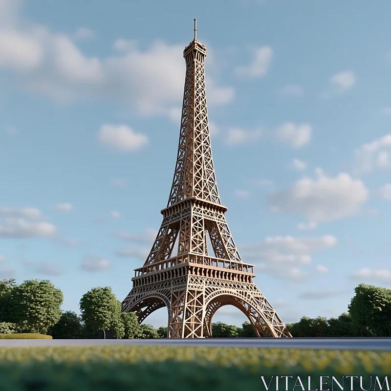 AI ART Parisian Eiffel Tower