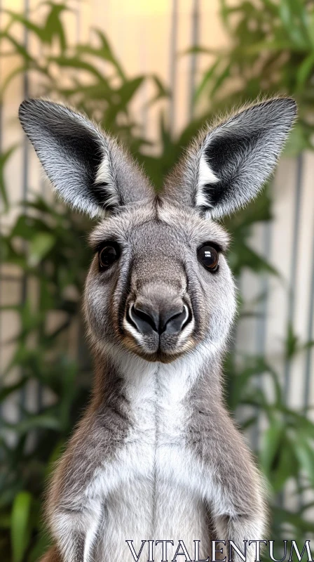 Kangaroo in Green AI Image