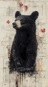 Abstract Bear Illustration