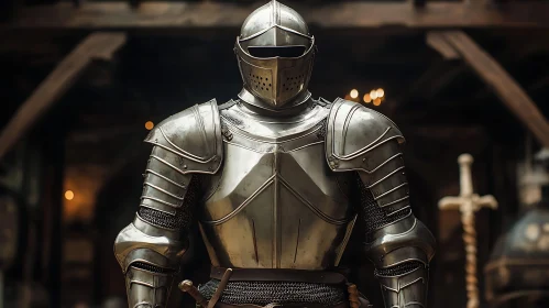 Medieval Knight Ready for Battle