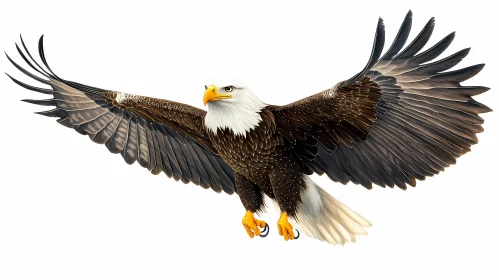 Bald Eagle Soaring with Grace