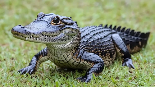 Wildlife Portrait of a Young Alligator