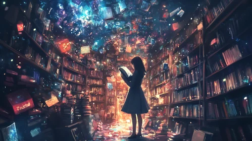 Enchanted Library: A Reader's Dreamscape