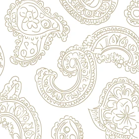 Seamless Paisley Textile Pattern Background