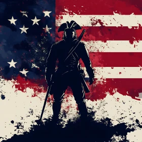 Silhouette of Revolutionary War Soldier