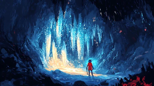 Luminous Ice Cave Adventure