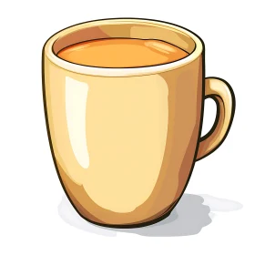 Cartoon Cup of Tea or Coffee