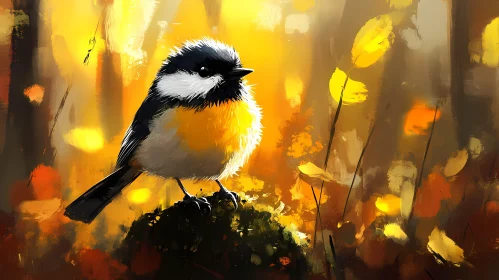 Bird and Autumn Foliage