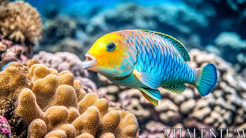 AI ART Vivid Marine Life with Colorful Fish and Corals