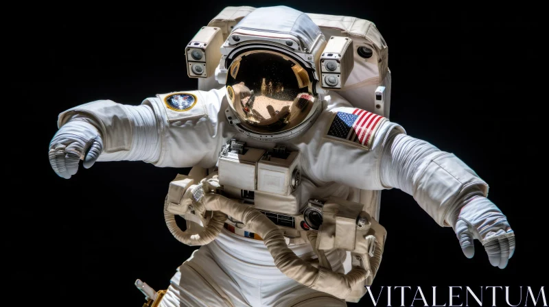 Astronaut in Space: A Captivating Image of Human Triumph AI Image