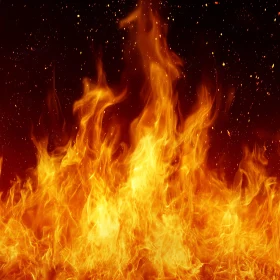 Blazing Fire Scene