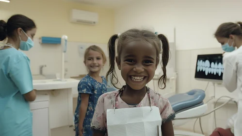 Child's Happy Dental Checkup