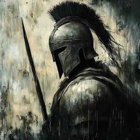 Ancient Warrior Portrait Art
