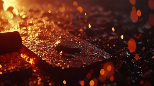 Forging Molten Metal with Sparks