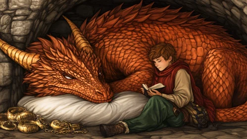 A Boy and His Dragon Friend