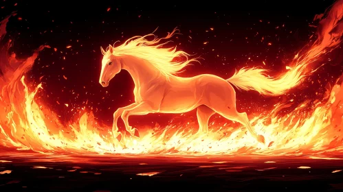 Fiery Equine Elegance