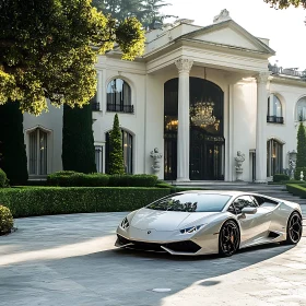 Opulent Mansion with Prestigious Supercar