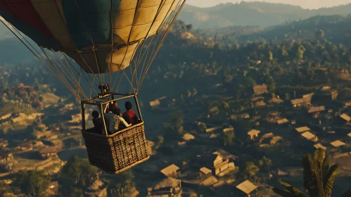 Ballooning Above Verdant Landscapes