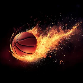 Basketball on Fire