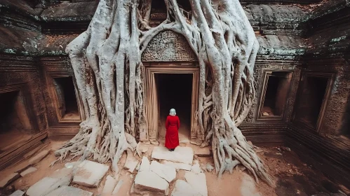 Temple Roots and Red Robe