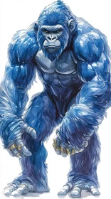 Fantasy Blue Gorilla