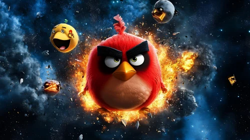 Angry Birds in Space Battle