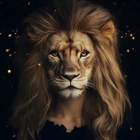 Majestic Lioness Woman