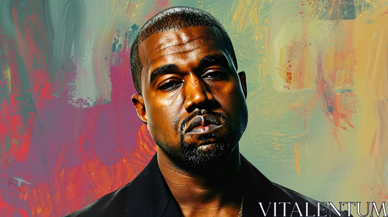 Abstract Art with Kanye West AI Image