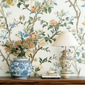 Charming Vintage Interior Design with Floral Accents