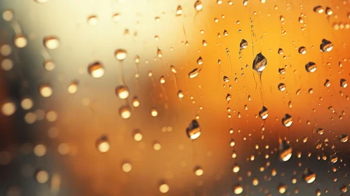 Rain Droplets in Urban Atmosphere - A Study in Detail and Light