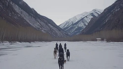 Serene Journey through Snowy Mountains: Experimental Cinematography and Romantic Riverscapes
