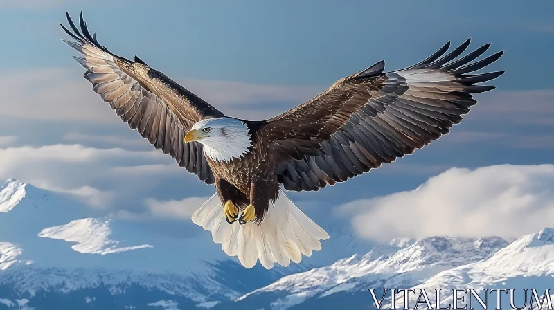 Eagle in Flight AI Image