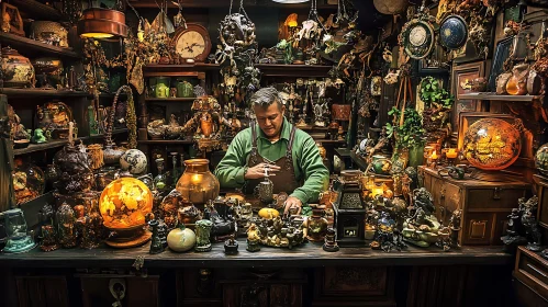 Vintage Workshop Scene