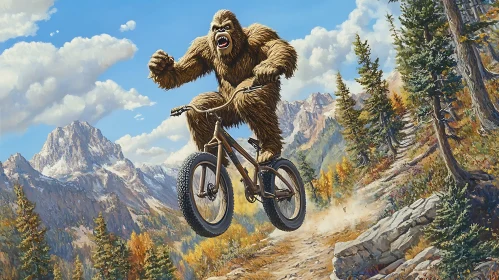 Sasquatch's Thrilling Ride Through the Mountains