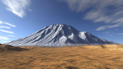 Majestic Mountain Under Clear Sky