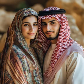 Portrait of a Couple in Traditional Attire