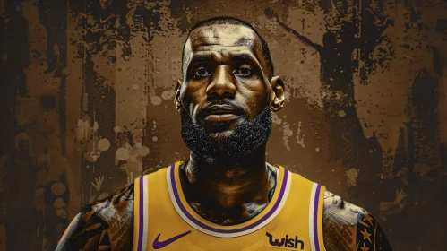 LeBron James Lakers Art