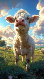 Idyllic Pastoral Scene with Cattle