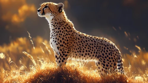 Cheetah in Sunset Glory