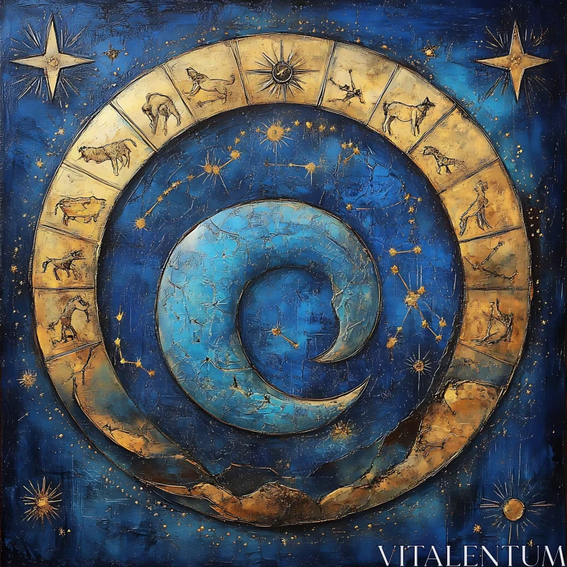 AI ART Celestial Zodiac Signs Art