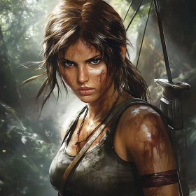 Strong Female Character in Wilderness