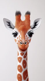 Surreal Giraffe Art Portrait