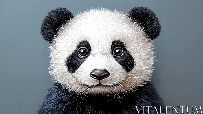 Cute Panda Artwork AI Image