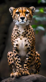 Cheetah on a Rock